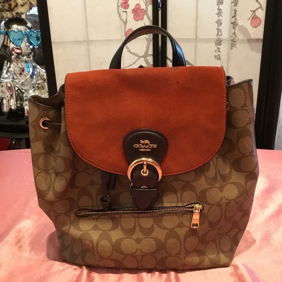 COACH Kleo Backpack In Signature Canvas, please see pics. - Picture 1 of 7
